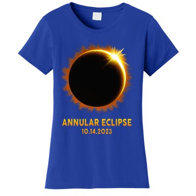 Annular Solar Eclipse 10.14.23 America Annularity Celestial Women's T-Shirt