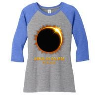 Annular Solar Eclipse 10.14.23 America Annularity Celestial Women's Tri-Blend 3/4-Sleeve Raglan Shirt