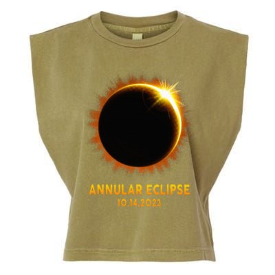 Annular Solar Eclipse 10.14.23 America Annularity Celestial Garment-Dyed Women's Muscle Tee