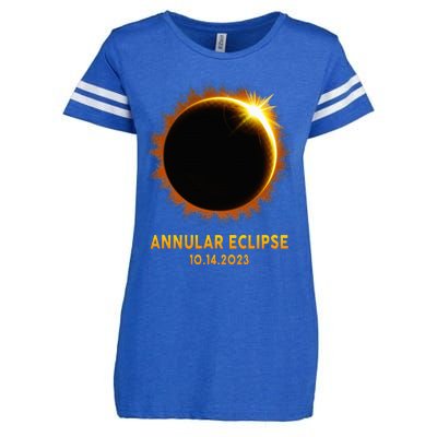 Annular Solar Eclipse 10.14.23 America Annularity Celestial Enza Ladies Jersey Football T-Shirt