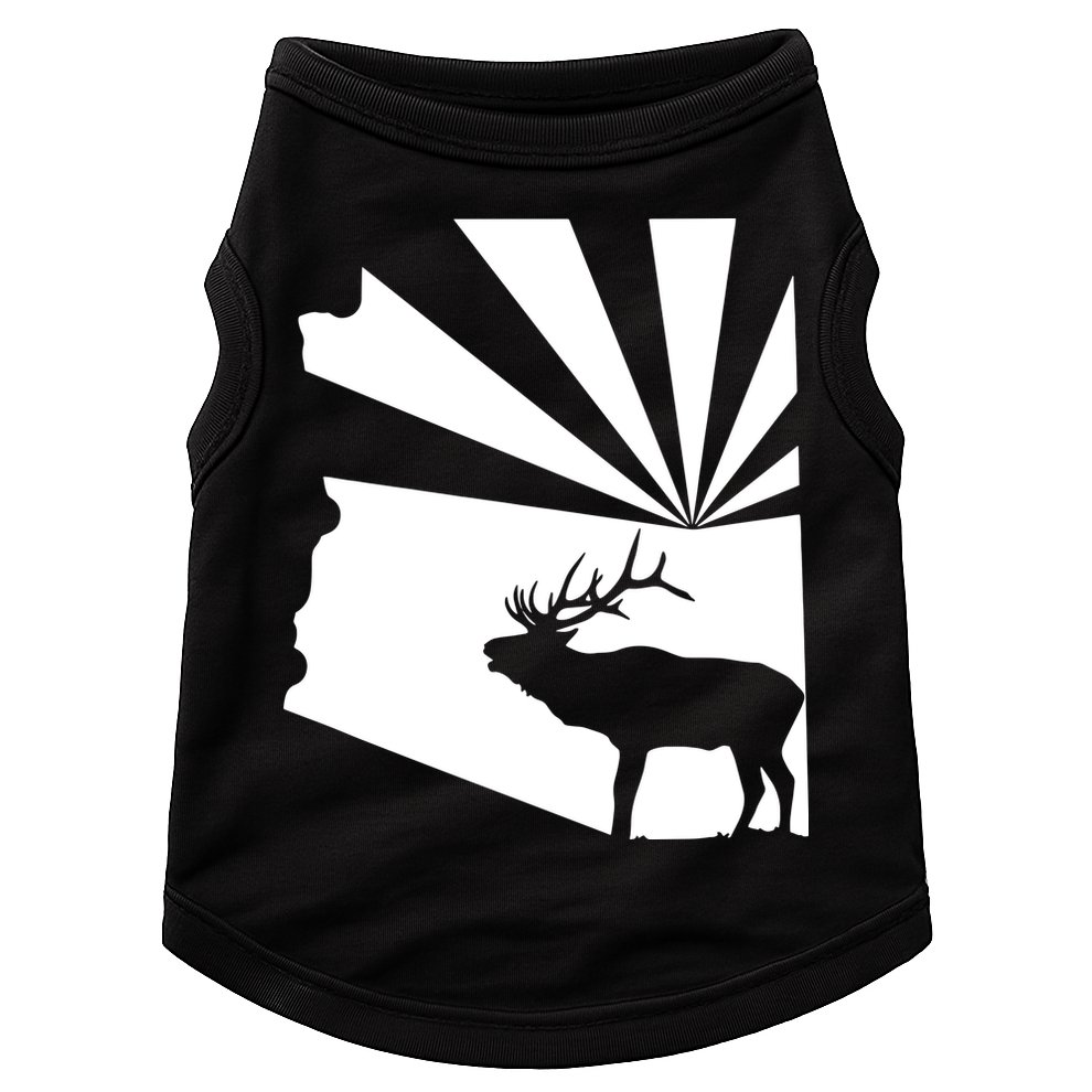 Arizona State Elk Hunting Doggie Tank