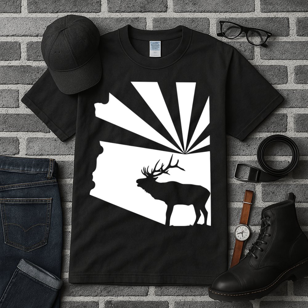 Arizona State Elk Hunting Tall T-Shirt