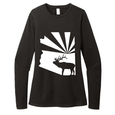 Arizona State Elk Hunting Womens CVC Long Sleeve Shirt