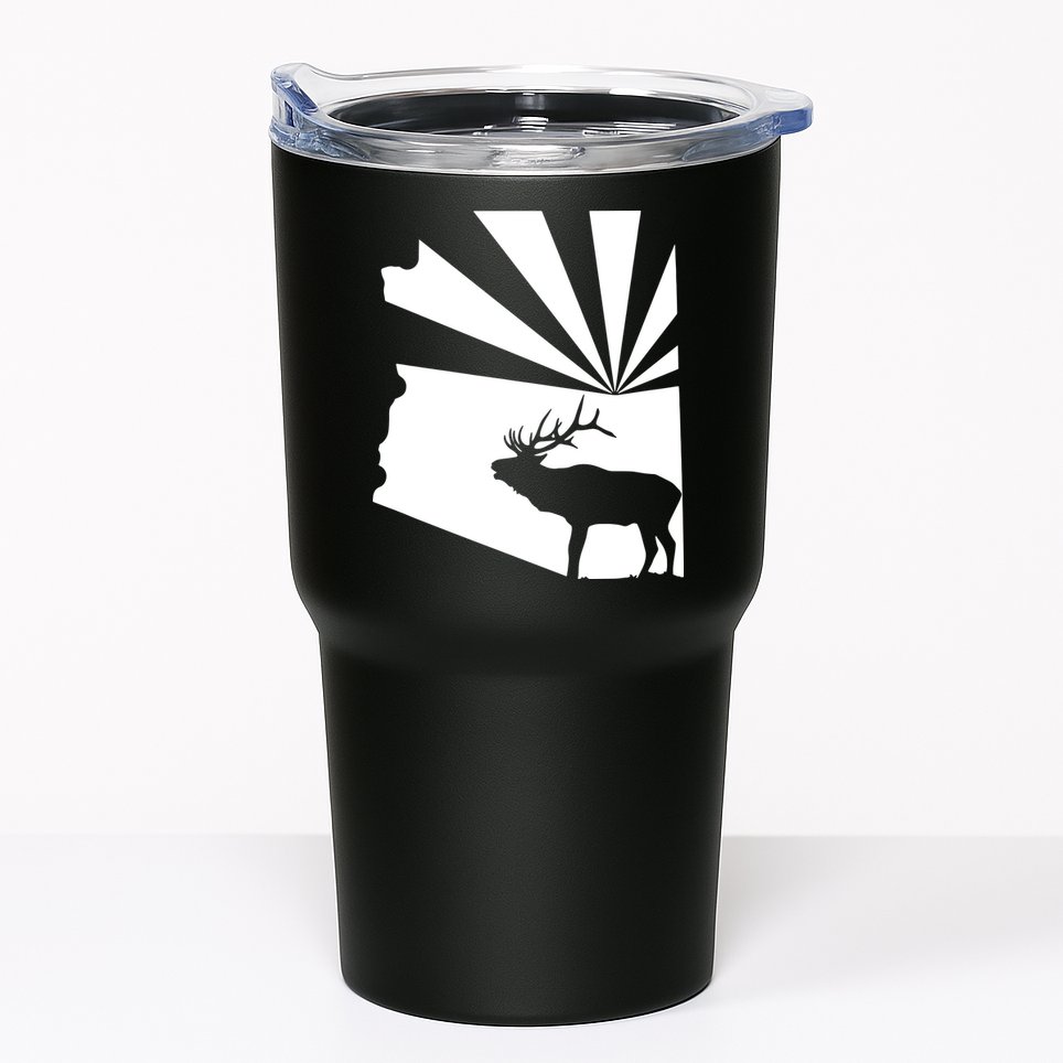 Arizona State Elk Hunting Tumbler
