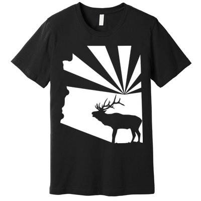 Arizona State Elk Hunting Premium T-Shirt
