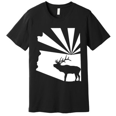 Arizona State Elk Hunting Premium T-Shirt