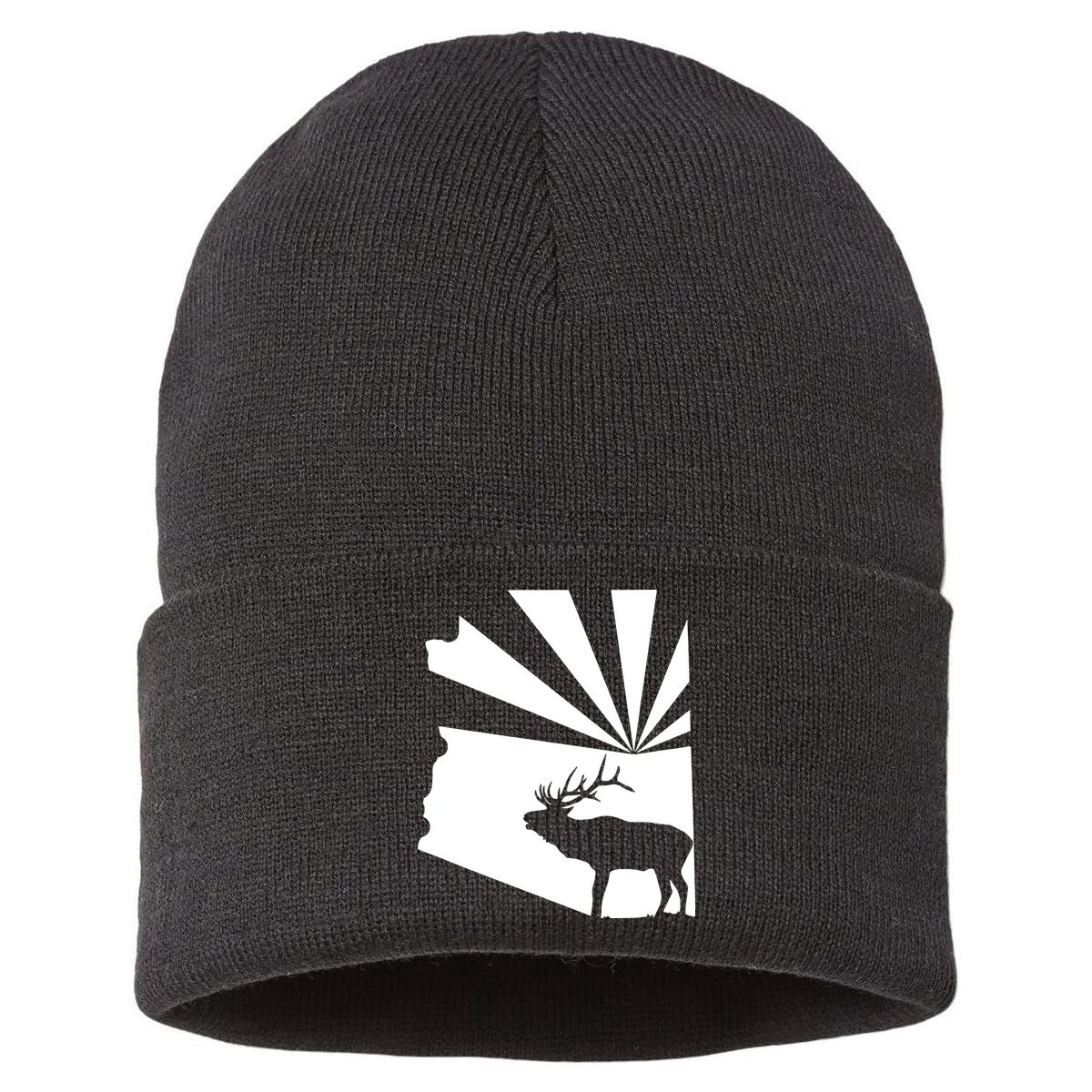 Arizona State Elk Hunting Sustainable Knit Beanie