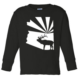 Arizona State Elk Hunting Toddler Long Sleeve Shirt