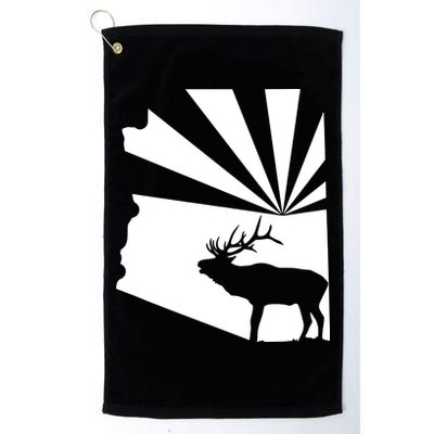 Arizona State Elk Hunting Golf Towel