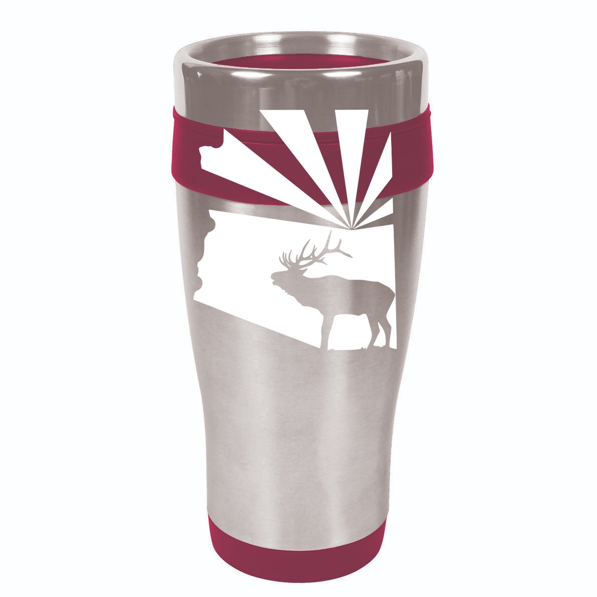 Arizona State Elk Hunting Cropped Pullover Crew