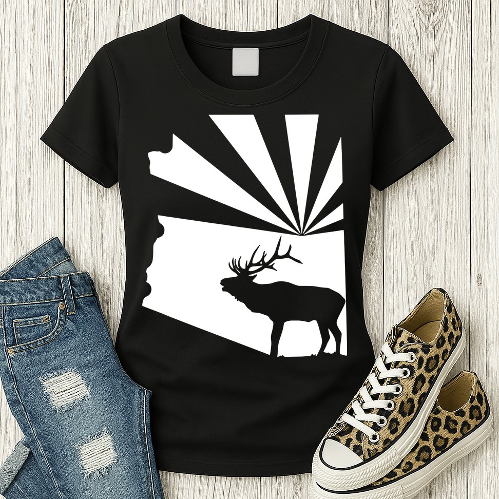 Arizona State Elk Hunting Womens T-Shirt
