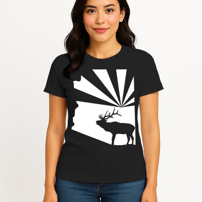 Arizona State Elk Hunting Womens T-Shirt