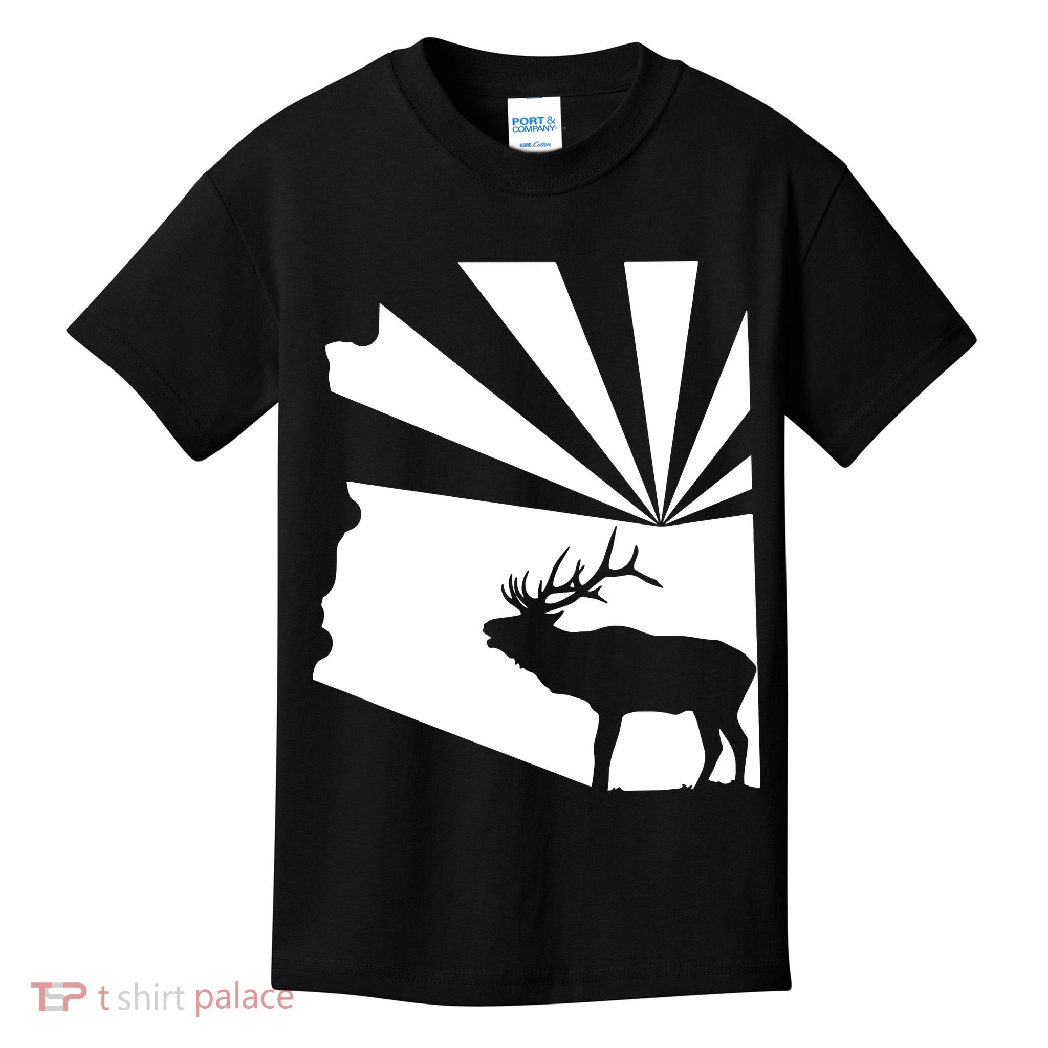 Arizona State Elk Hunting Kids T-Shirt