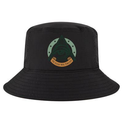 All Seeing Eye Providence In God We Trust Gift Cool Comfort Performance Bucket Hat