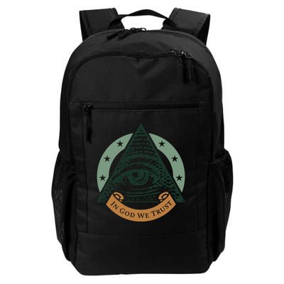 All Seeing Eye Providence In God We Trust Gift Backpack