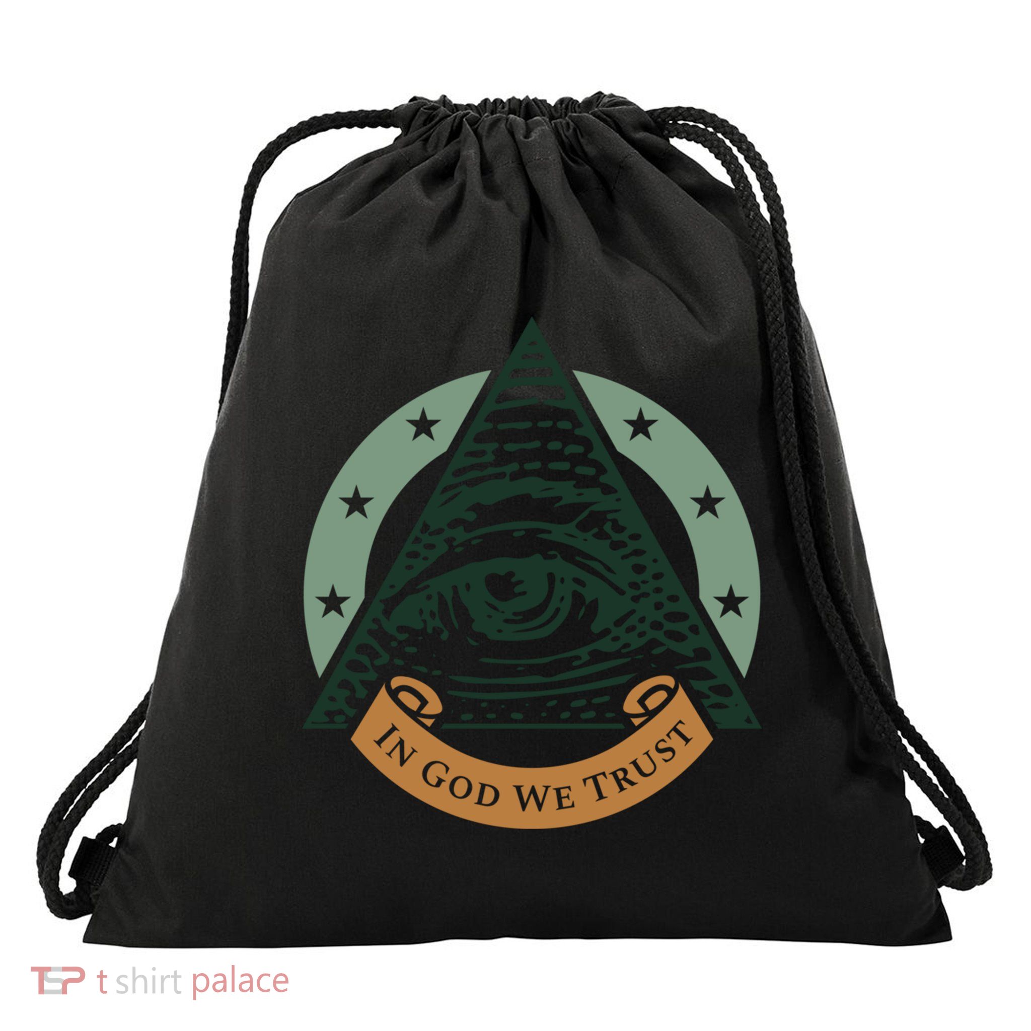 All Seeing Eye Providence In God We Trust Gift Drawstring Bag