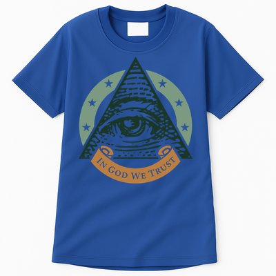 All Seeing Eye Providence In God We Trust Gift Tall T-Shirt