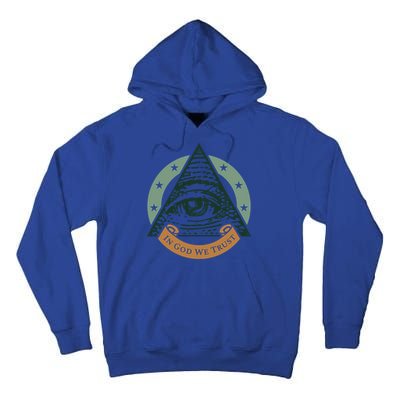All Seeing Eye Providence In God We Trust Gift Tall Hoodie