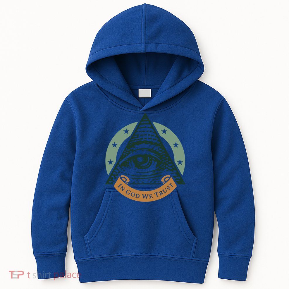 All Seeing Eye Providence In God We Trust Gift Kids Hoodie