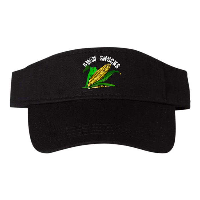 Aww Shucks Funny Farmer Corn Lover Market Festival Gift Valucap Bio-Washed Visor