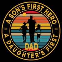 A Sons First Hero A Daughters First Love Fathers Day Impact Tech Backpack