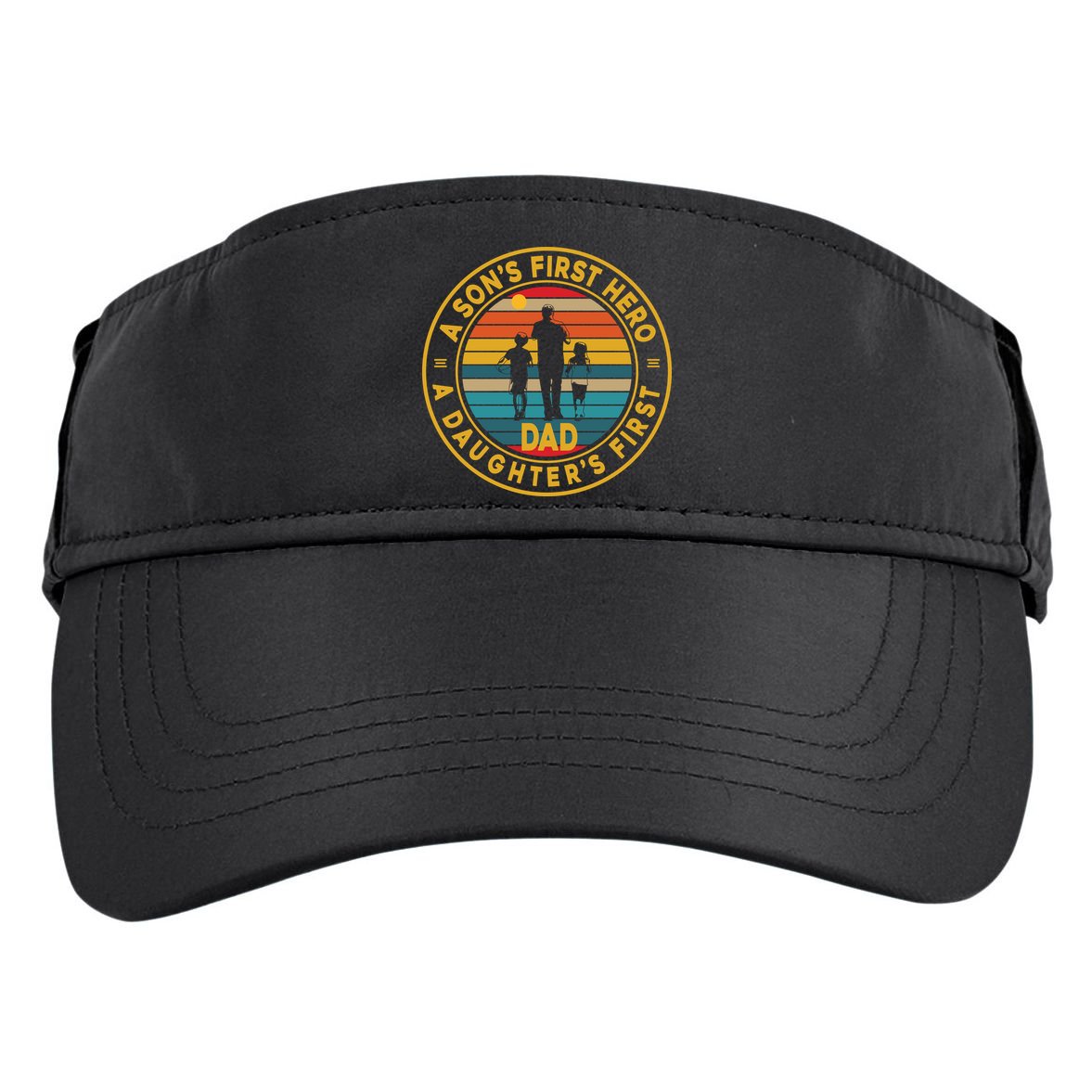 A Sons First Hero A Daughters First Love Fathers Day Adult Drive Performance Visor