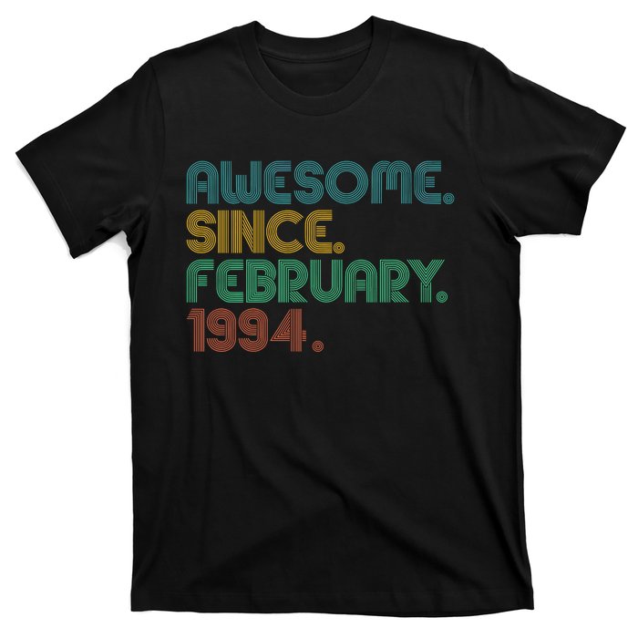 Awesome Since February 1994 30th Birthday T-Shirt