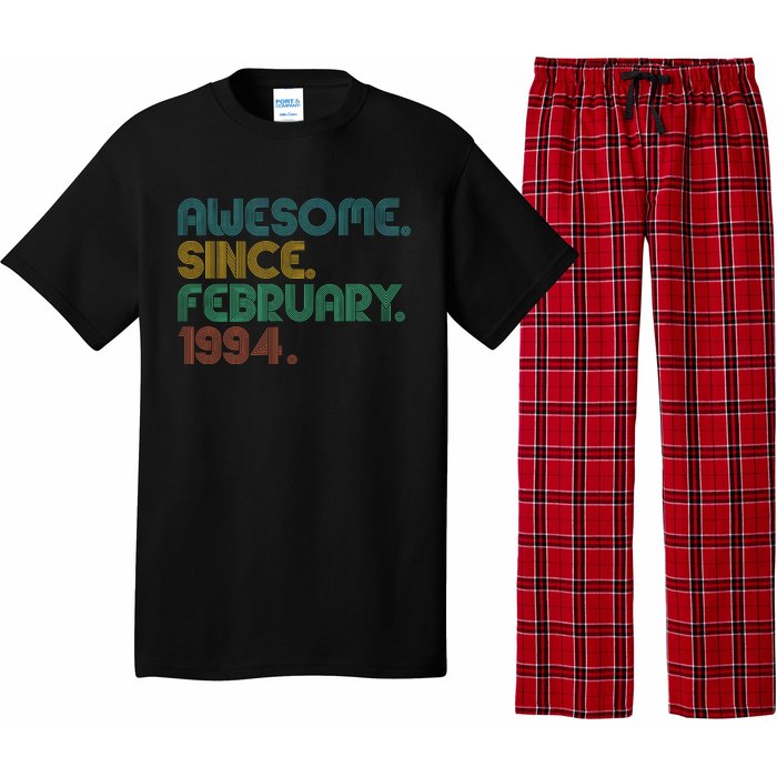 Awesome Since February 1994 30th Birthday Pajama Set