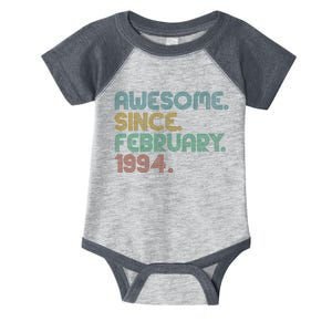 Awesome Since February 1994 30th Birthday Infant Baby Jersey Bodysuit