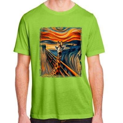 Artsy Scream For Giraffe Lovers Artistic Giraffe Adult ChromaSoft Performance T-Shirt