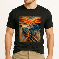 Artsy Scream For Giraffe Lovers Artistic Giraffe Cooling Performance Crew T-Shirt