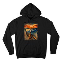 Artsy Scream For Giraffe Lovers Artistic Giraffe Hoodie