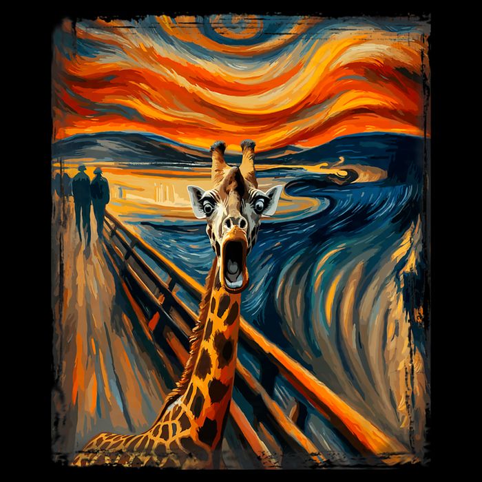 Artsy Scream For Giraffe Lovers Artistic Giraffe Apron