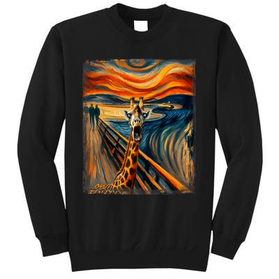 Artsy Scream For Giraffe Lovers Artistic Giraffe Sweatshirt