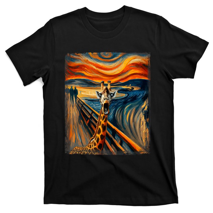 Artsy Scream For Giraffe Lovers Artistic Giraffe T-Shirt