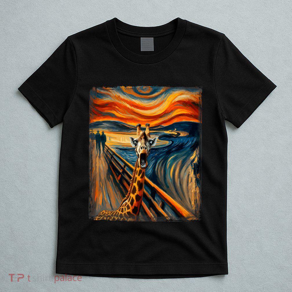 Artsy Scream For Giraffe Lovers Artistic Giraffe T-Shirt