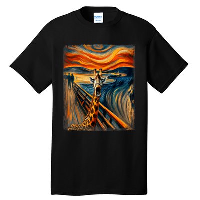 Artsy Scream For Giraffe Lovers Artistic Giraffe Tall T-Shirt