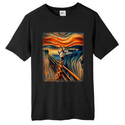 Artsy Scream For Giraffe Lovers Artistic Giraffe Tall Fusion ChromaSoft Performance T-Shirt