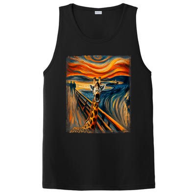 Artsy Scream For Giraffe Lovers Artistic Giraffe PosiCharge Competitor Tank