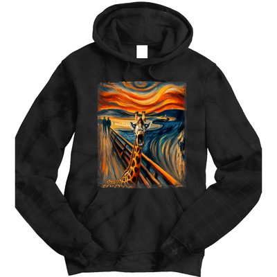 Artsy Scream For Giraffe Lovers Artistic Giraffe Tie Dye Hoodie