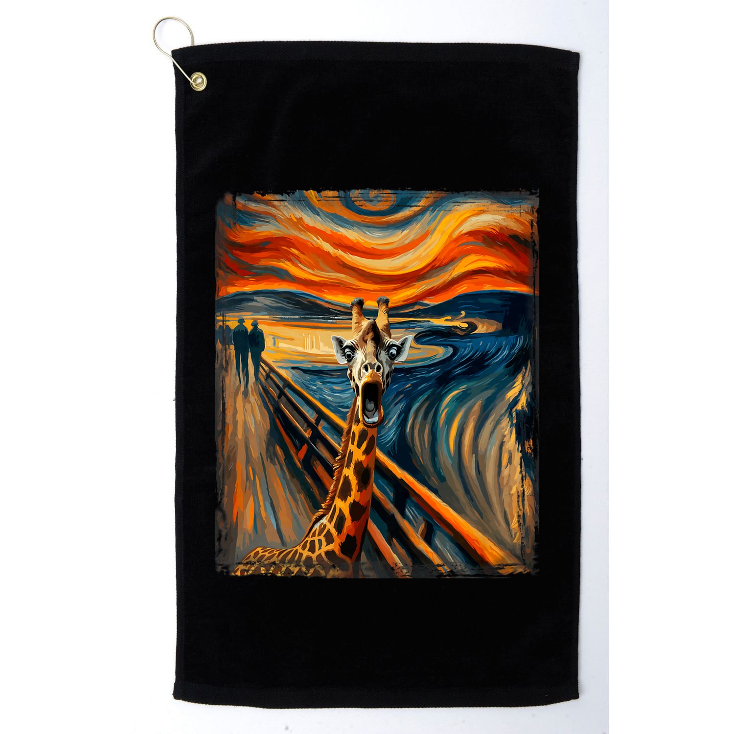 Artsy Scream For Giraffe Lovers Artistic Giraffe Golf Towel