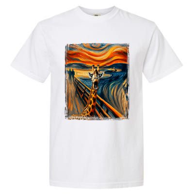 Artsy Scream For Giraffe Lovers Artistic Giraffe Garment-Dyed Heavyweight T-Shirt