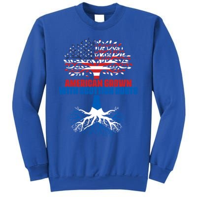 America Scotland Flag Half Scottish Half American Citizen Funny Gift Sweatshirt