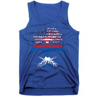 America Scotland Flag Half Scottish Half American Citizen Funny Gift Tank Top