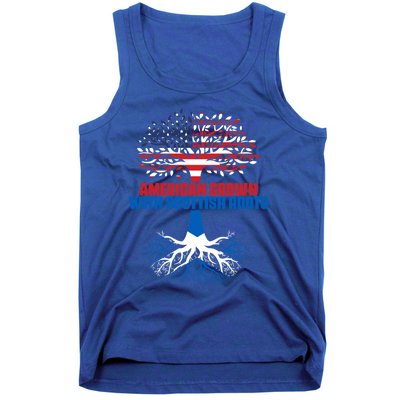 America Scotland Flag Half Scottish Half American Citizen Funny Gift Tank Top