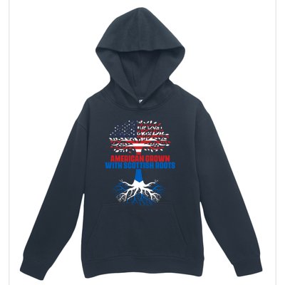 America Scotland Flag Half Scottish Half American Citizen Funny Gift Urban Pullover Hoodie