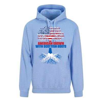 America Scotland Flag Half Scottish Half American Citizen Funny Gift Unisex Surf Hoodie