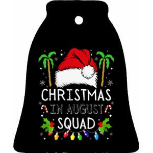 August Squad Funny Summer Xmas Holiday Gift Ceramic Bell Ornament