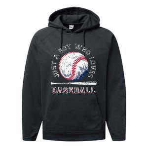 American Sport Fan Baseball Lover Batter Baseball Performance Fleece Hoodie