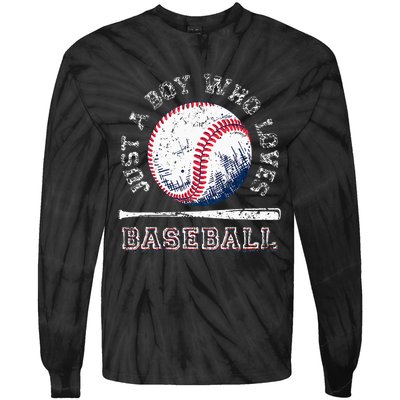 American Sport Fan Baseball Lover Batter Baseball Tie-Dye Long Sleeve Shirt